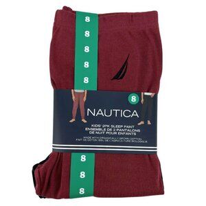 Nautica | Kid's Sleep Pants | 2 Pack | Red & Black | Size 8